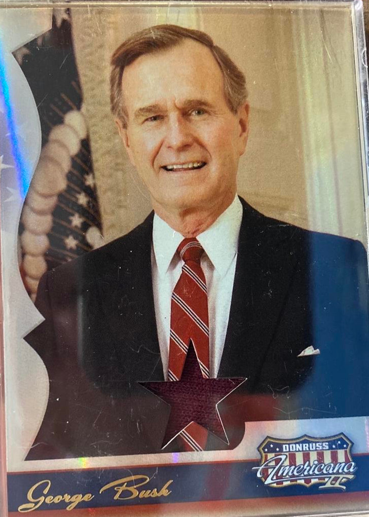 2008 George Bush Donruss Americana Threads Swatch Card - #85/500